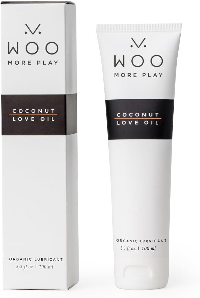 Woo More Play Coconut Love Oil | Organic Coconut Oil Personal Lubricant for M...