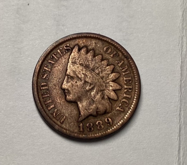 1889 Indian Cent VG - Free Shipping