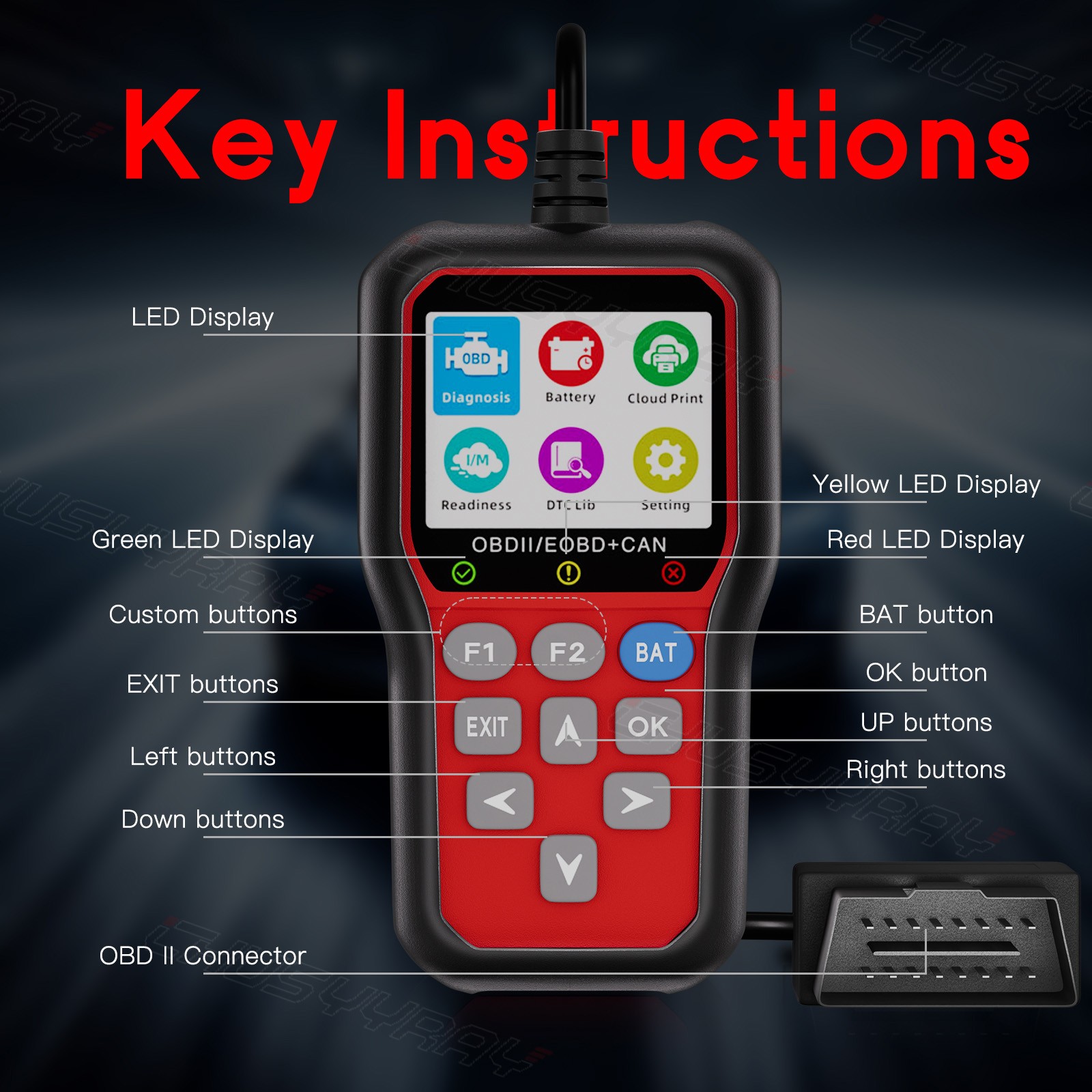 For Dodge Journey OBD2 Scanner Code Reader Check Engine Diagnostic Scan Tool