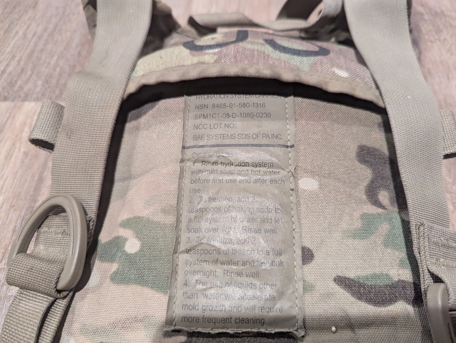 USGI MOLLE OCP Operational Camouflage Pattern Hydration Pack w/ Bladder