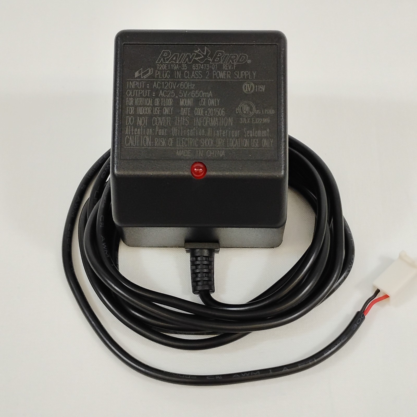 Genuine Rain Bird T20ET19A-35 Power Supply Transformer 25.5V 650mA 637473-01