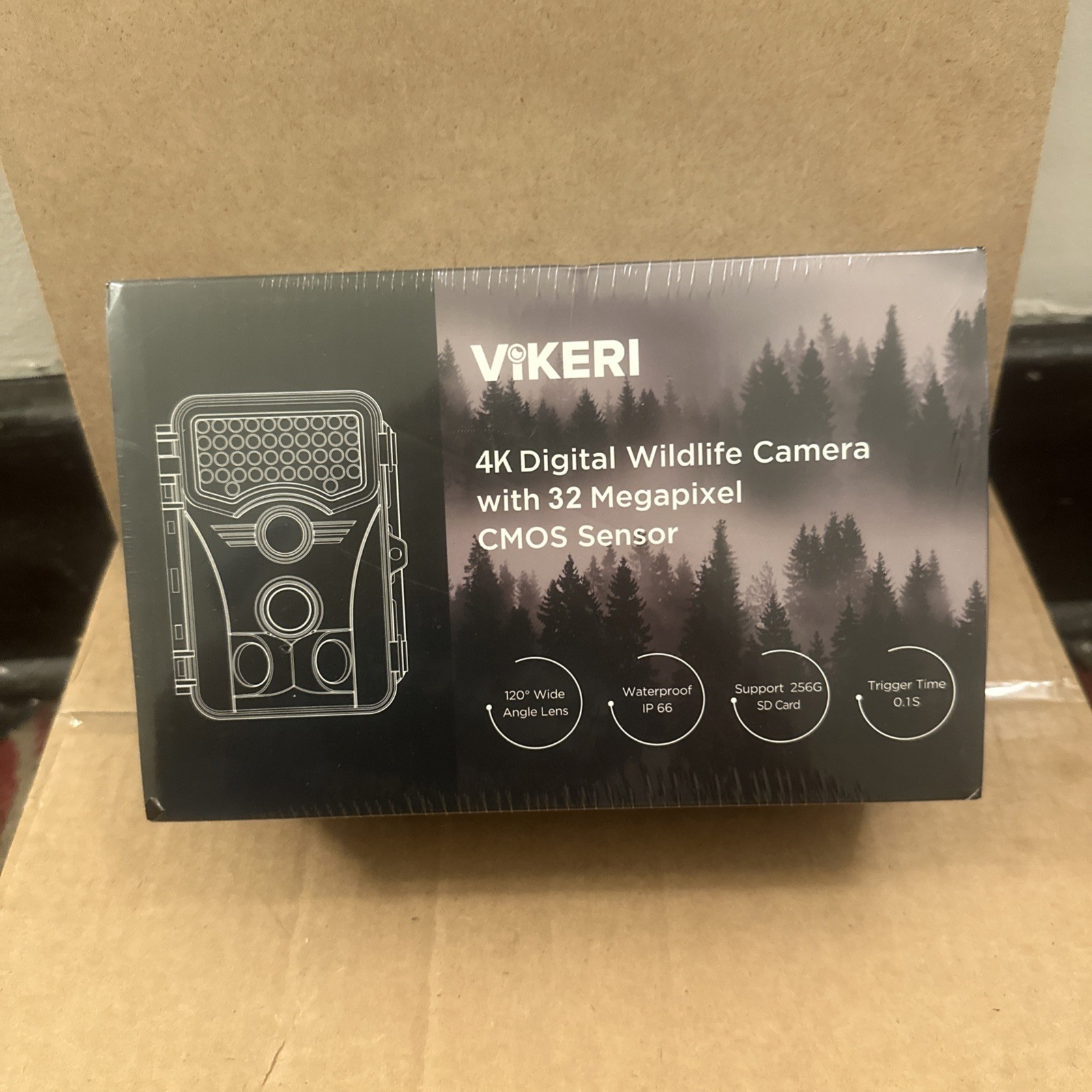 Vikeri 4K Digital Wildlife Trail Camera with 32 Megapixel CMOS Sensor