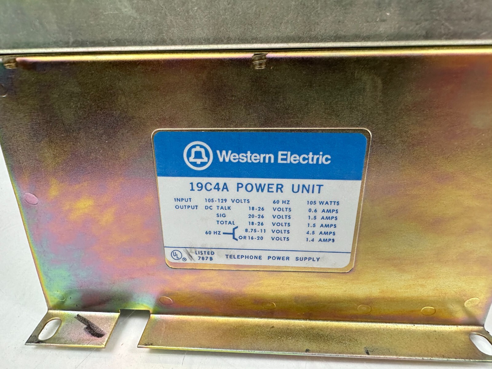 WESTERN ELECTRIC SD-81824-01, 19C4A Power Unit, BELL SYSTEM