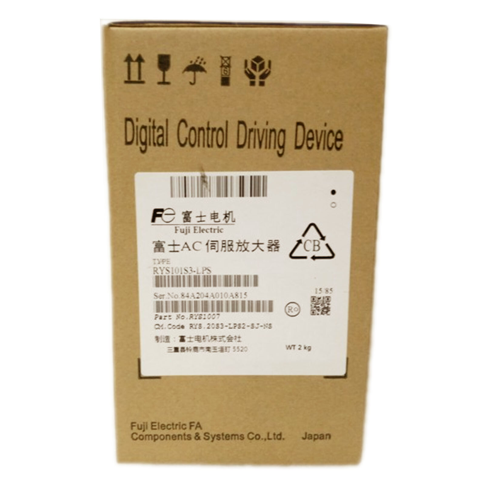 1PC New For Fuji Drive RYS101S3-LPS Servo Drive 200-230V 100W