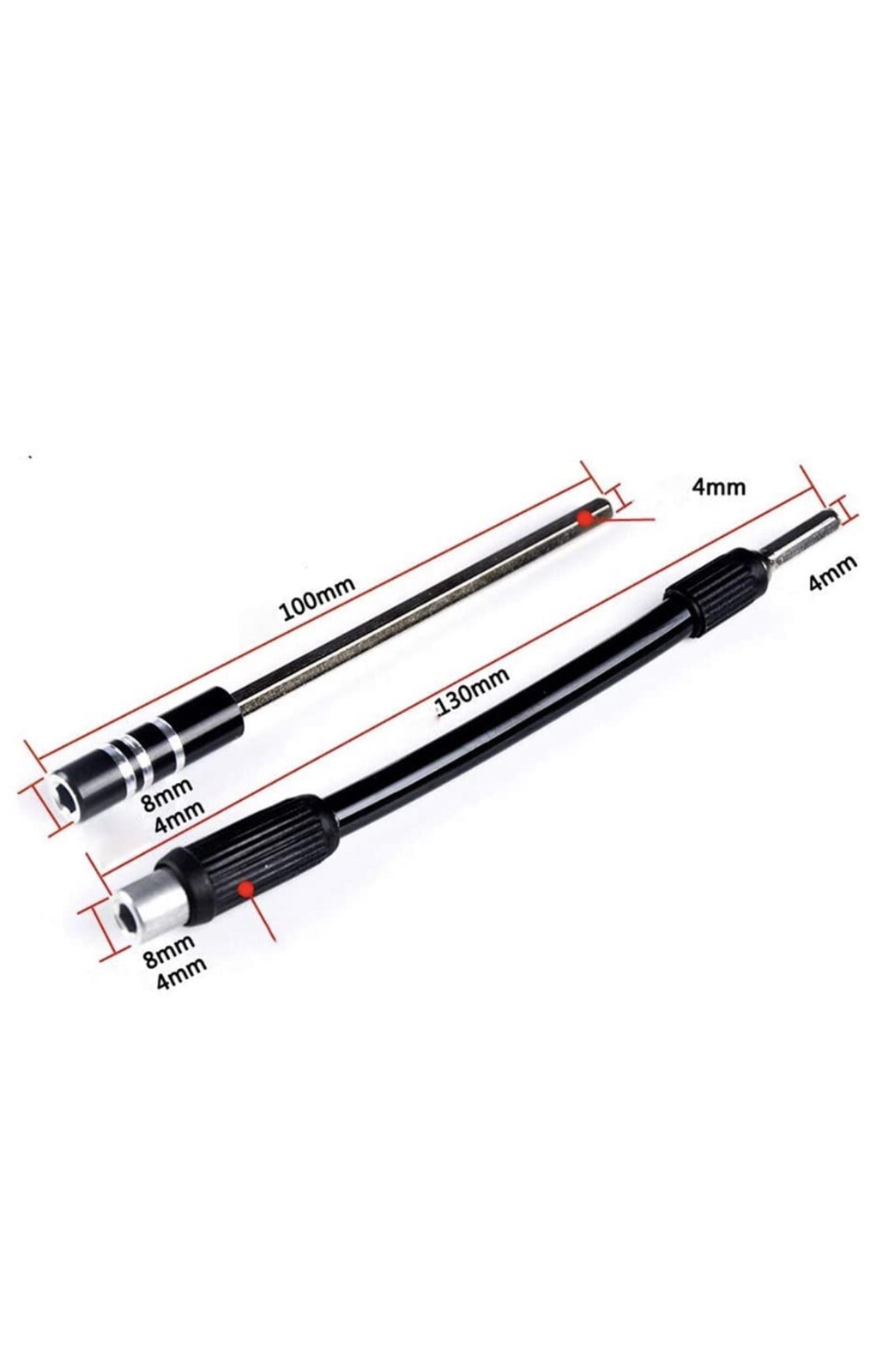 2X Extension Screwdriver Drill Bit Flexible Shaft Micro Bit Holder Hex System4mm