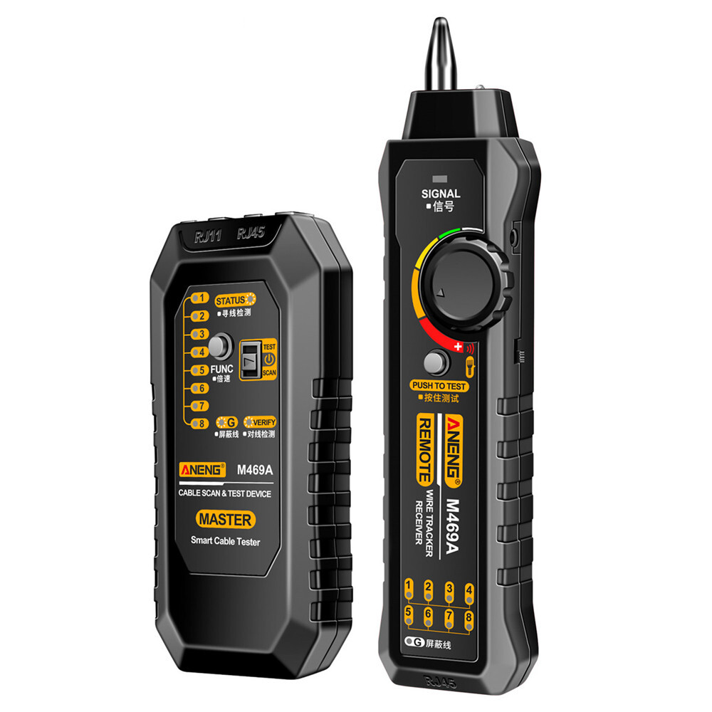 ANENG M469A Multifunctional RJ45 RJ11 Network Cables Tracker Networking Analyzer