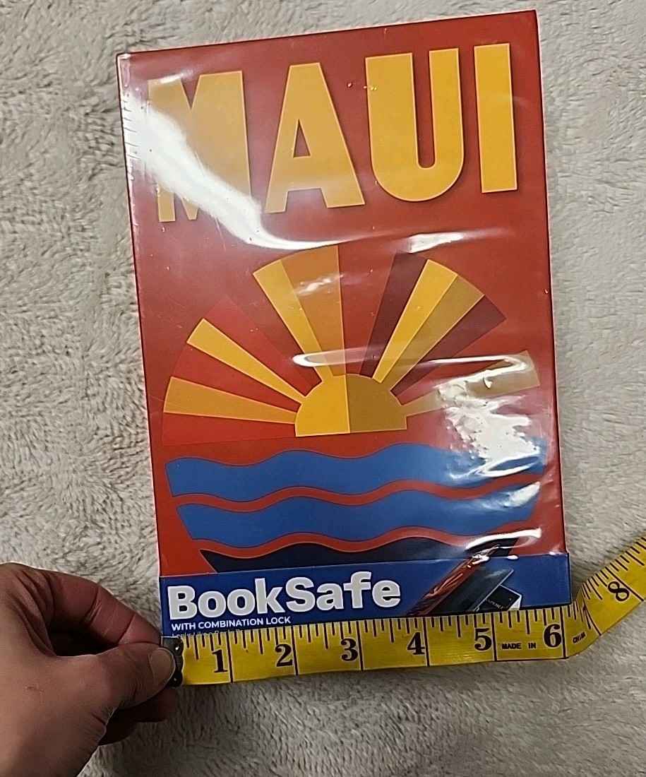 New MAUI Book Safe with Combination Lock for Discreet Storage