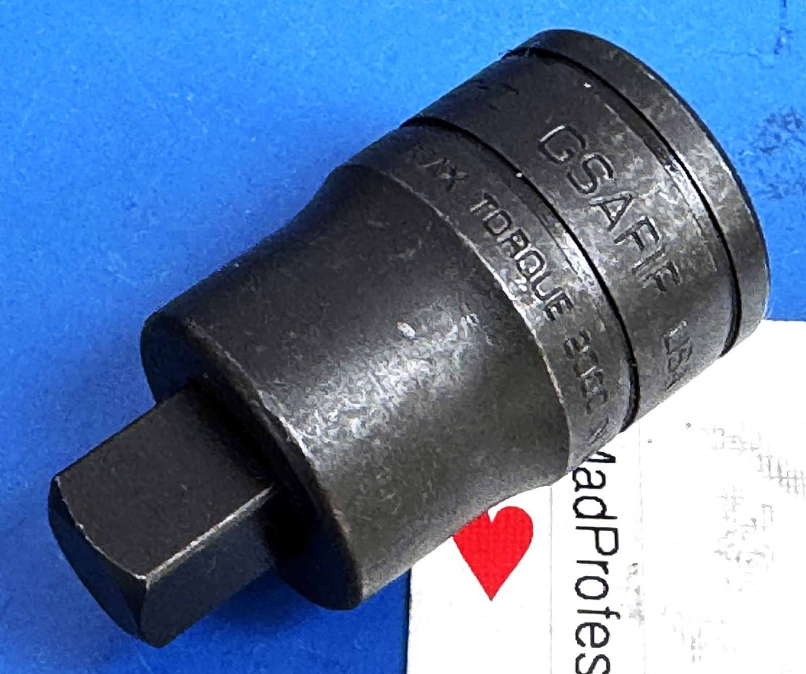 Snap-on tools 1/2" Internal to 3/8" External Socket Wrench Adaptor GSAF1F NEW
