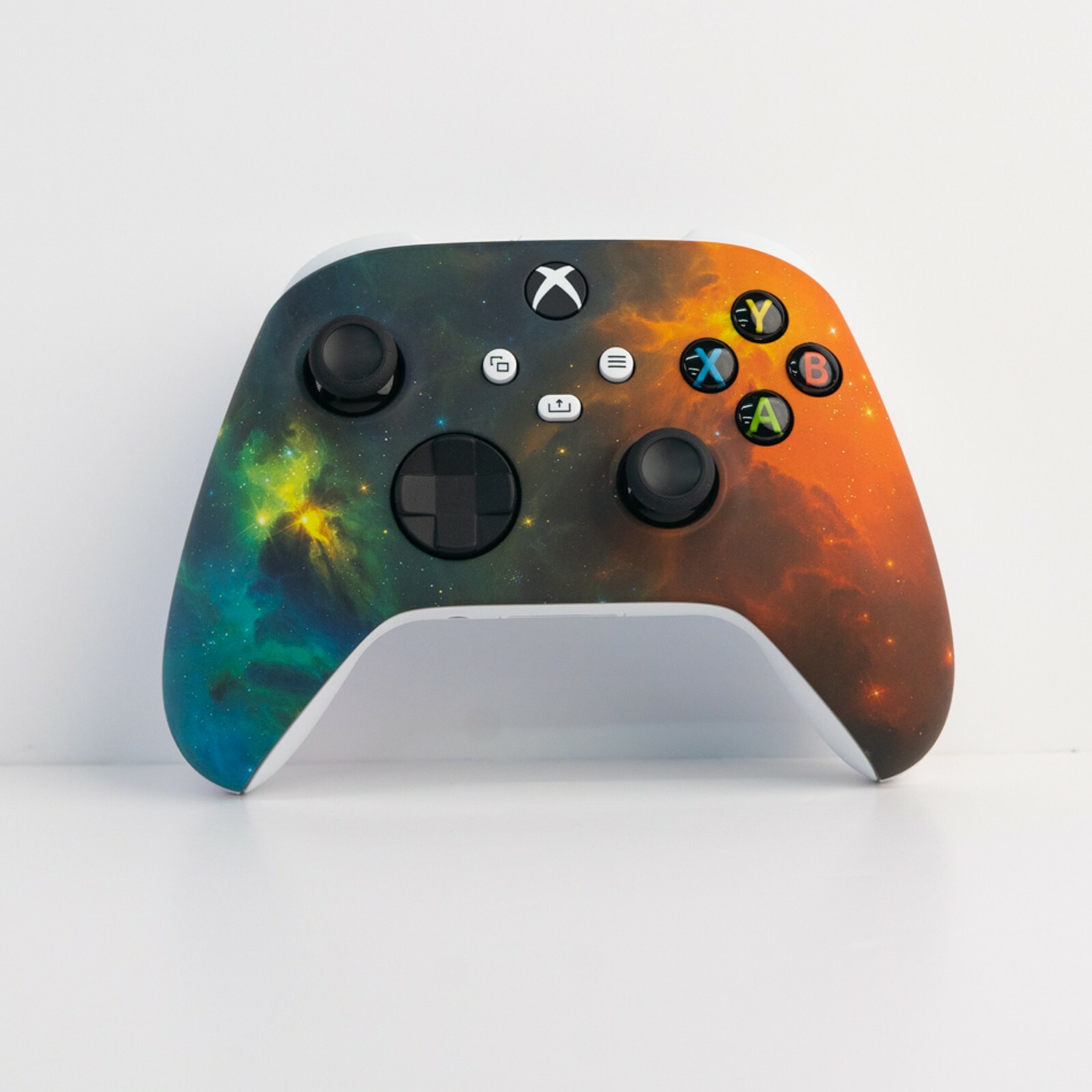 Microsoft Xbox Custom Soft Touch Gold Dark Nebula White Controller Series X S