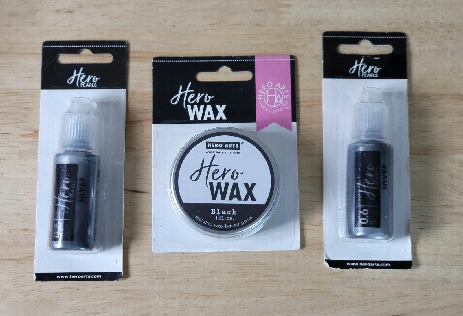 Hero Arts CRAFT ACCESSORIES Hero Wax & Hero Pearls Lot of 3