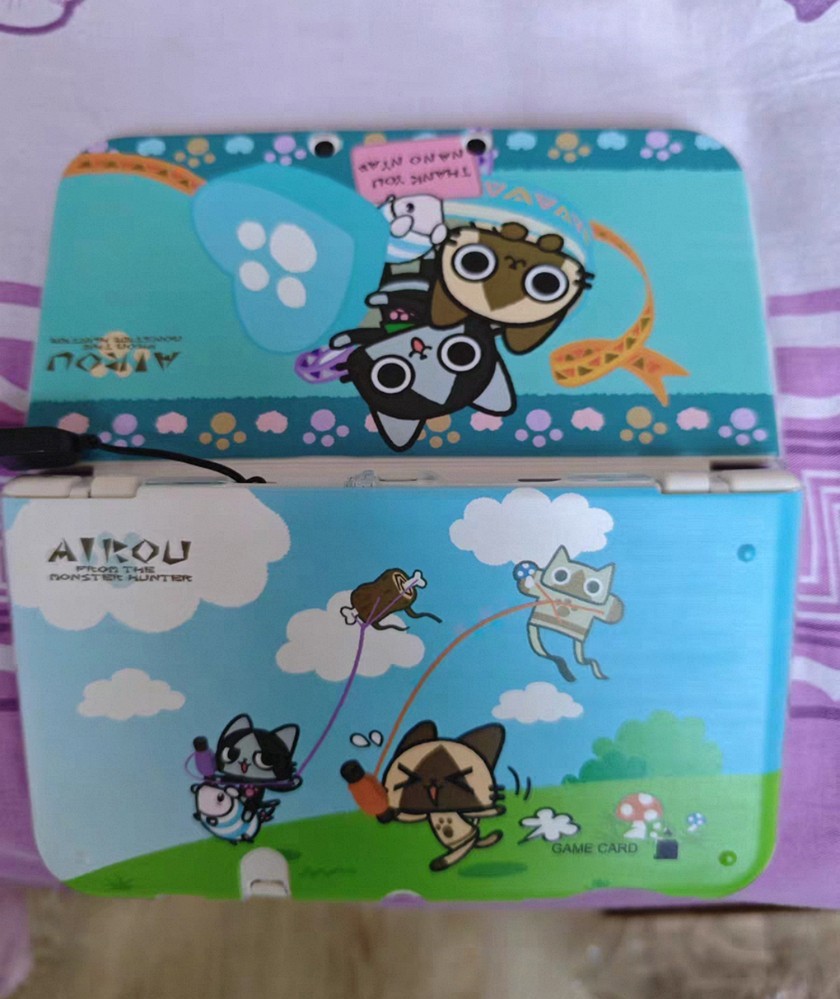 Monster Hunter Airou Cat Protective Case for Nintendo series Cute Anime Shell