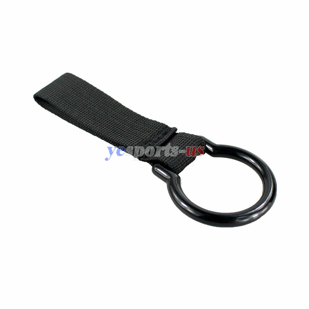 Black Flashlight Ring Holder Tactical Duty Belt Carry Flashlight Stick Baton