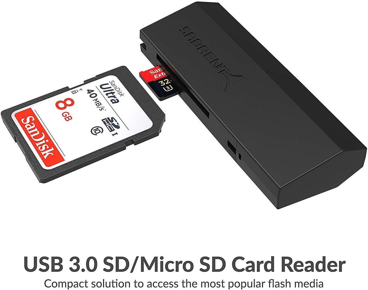 Lightning-Fast 2 Slot USB 3.0 Card Reader for All Your Devices!