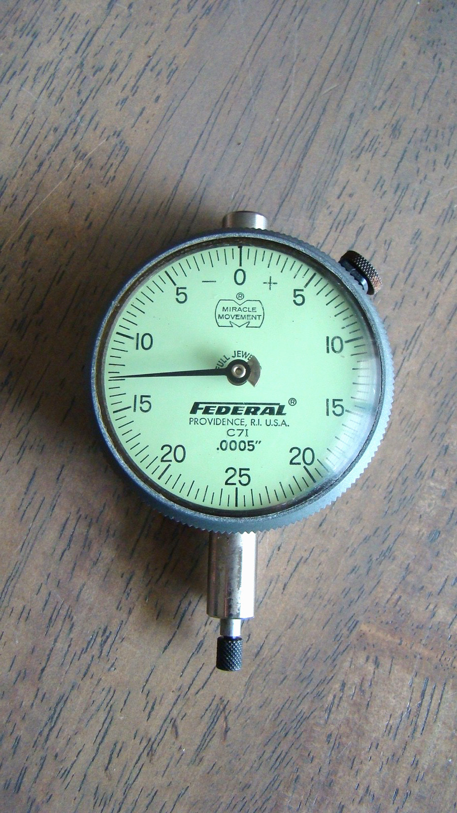 FEDERAL Dial Indicator  Miracle Movement - C71 - .0005" - Full Jeweled