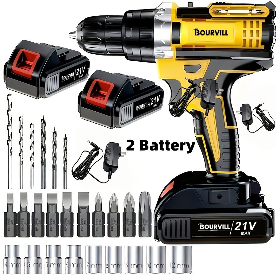 BOURVILL Battery*2+Multi Accessories