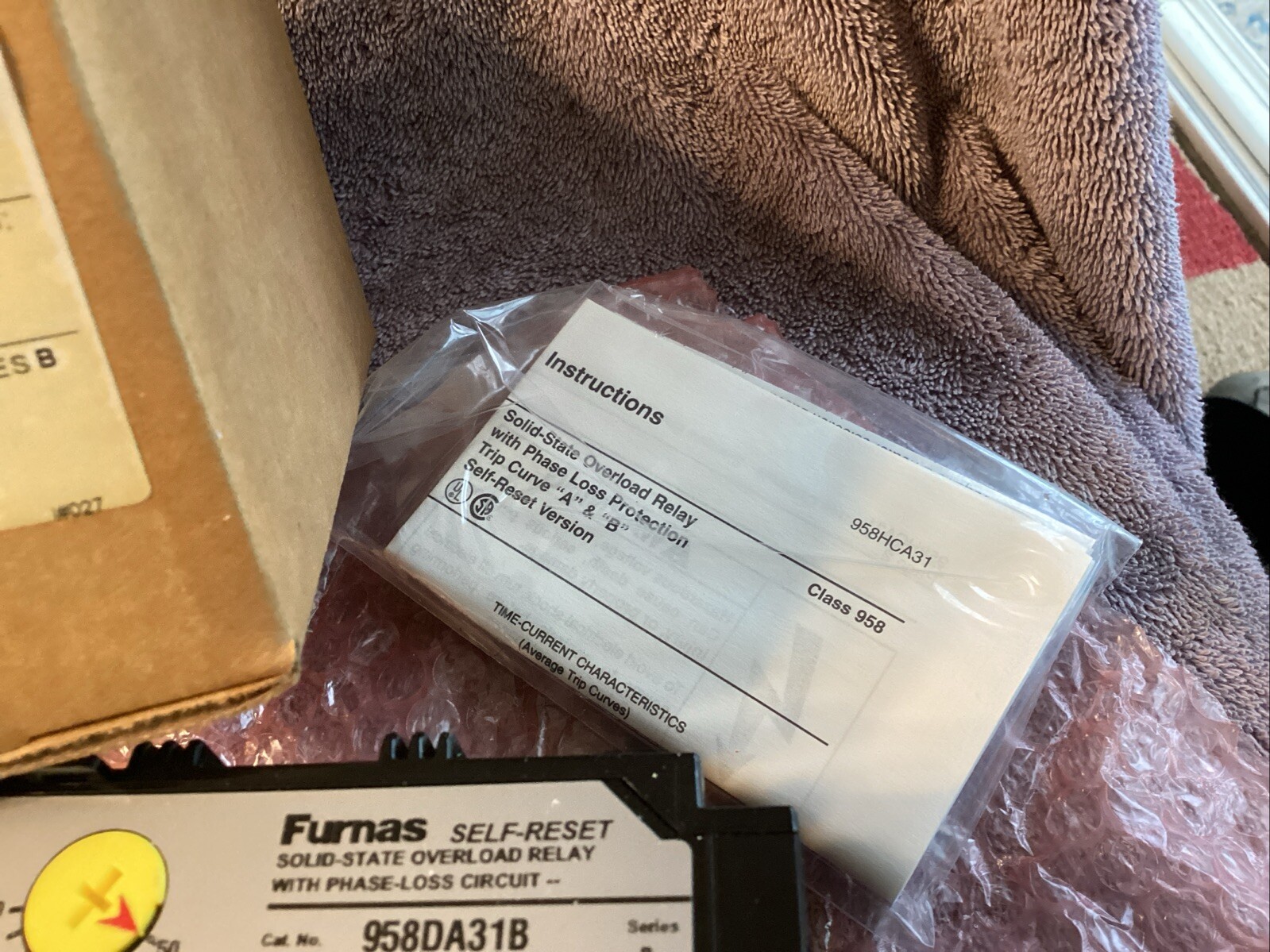 FURNAS..SELF-RESET Solid-State Overload Relay… 958DA31….Ser. B…NEW😀
