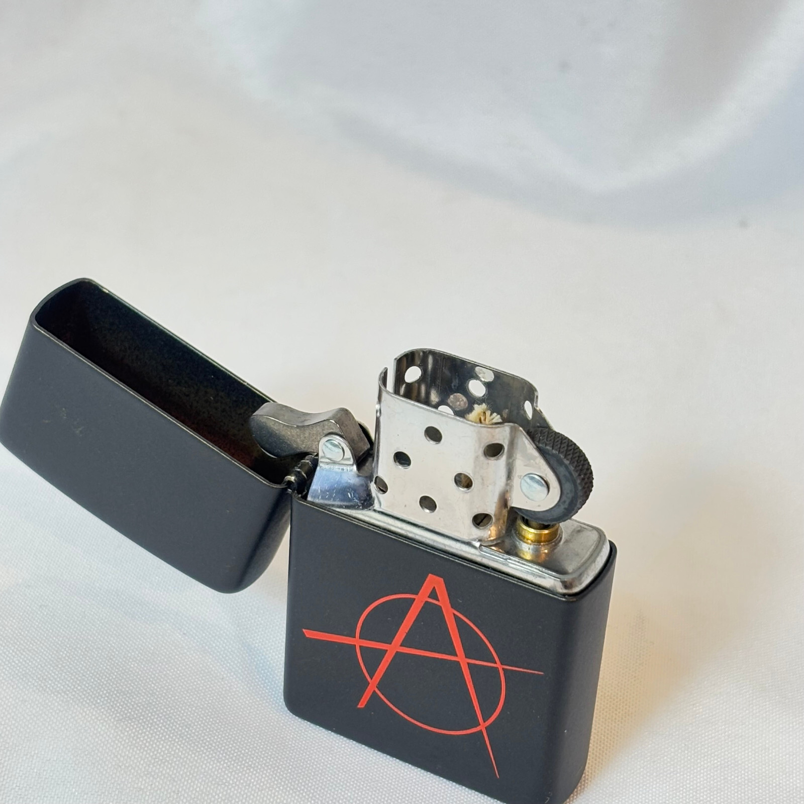 2009 Zippo Lighter Anarchist Punk Circle-A Design