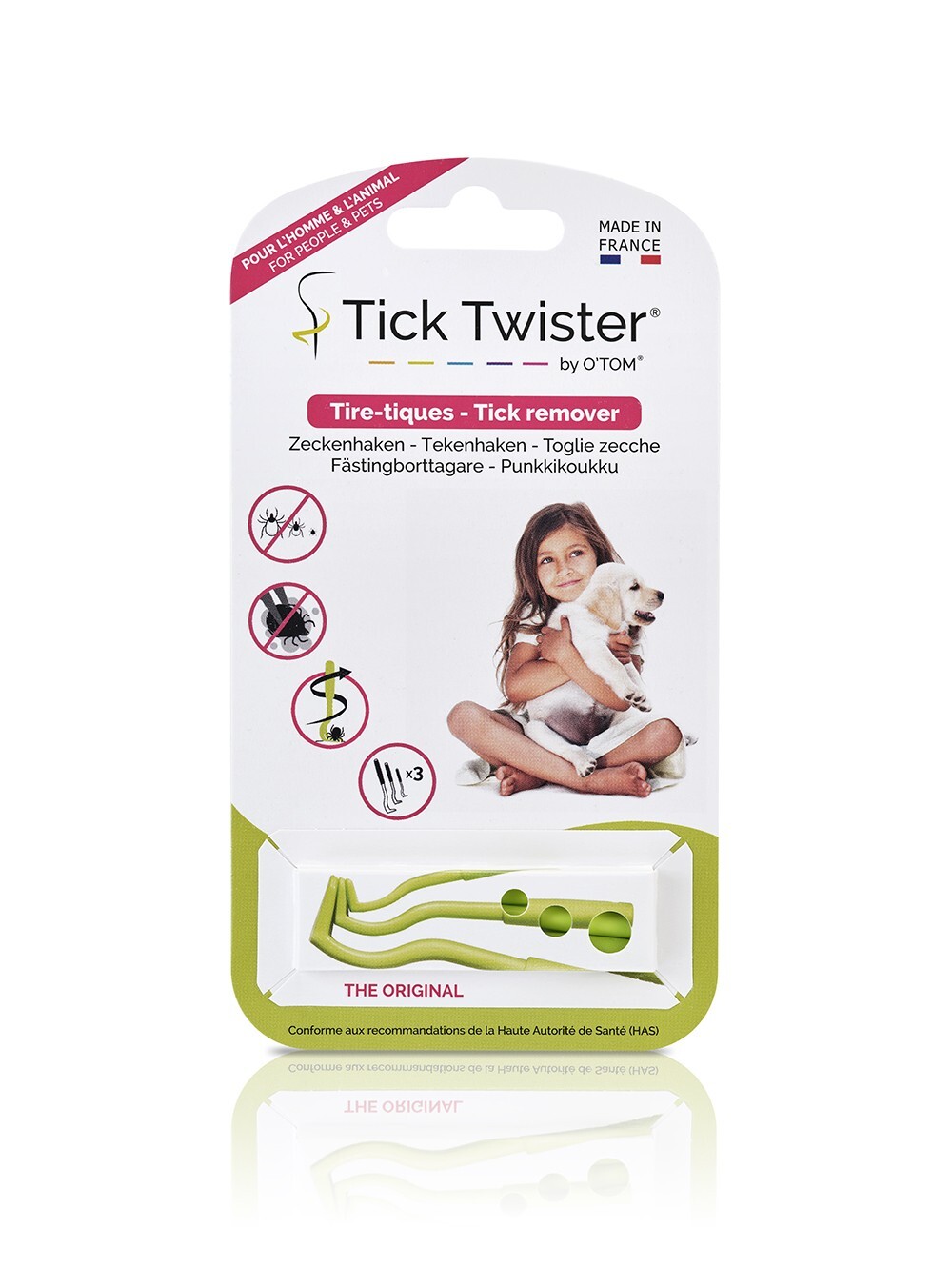 Tick Twister® - Pack of 3 green tick removers