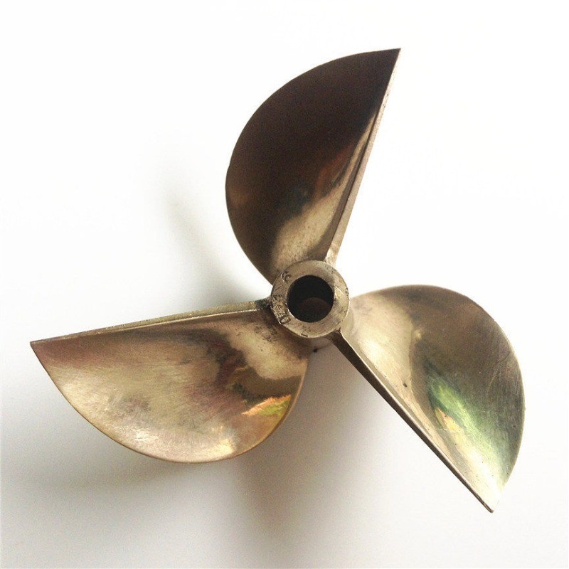 PROPELLER 26cc Brass Prop 1/4" Shaft 7016 3 Blade 70mm Diameter RC Boat #833
