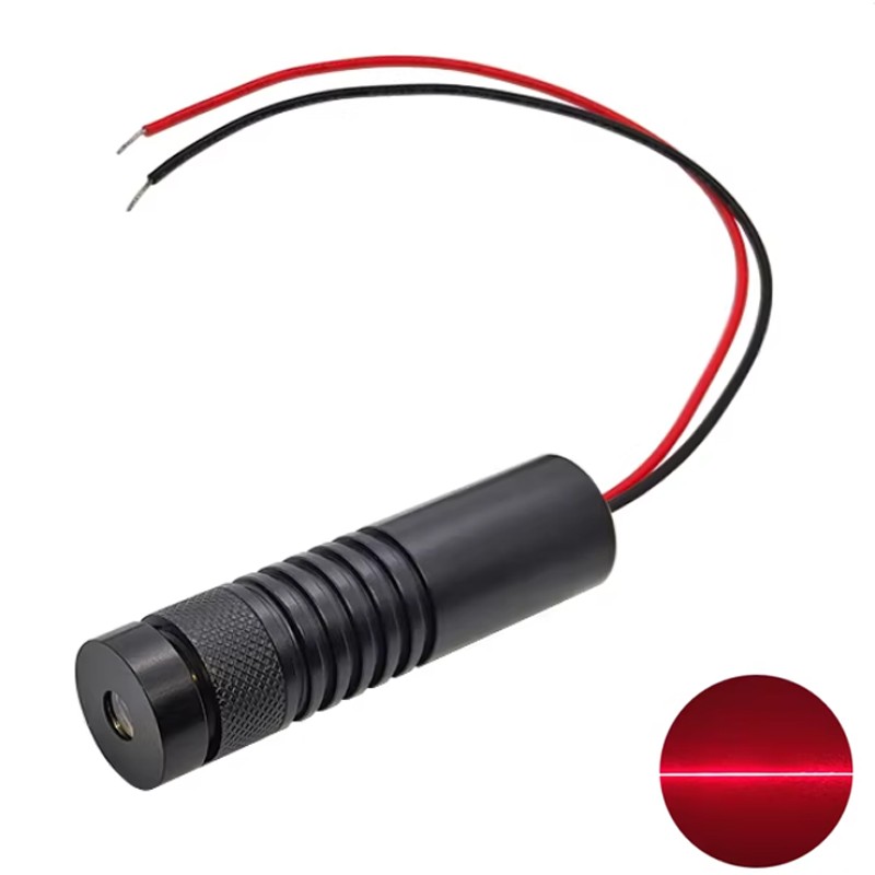 Red 650nm 10mw/20mw/30mw/50mw/80mw/100mw Line Laser Module 12V 24V 16*60mm