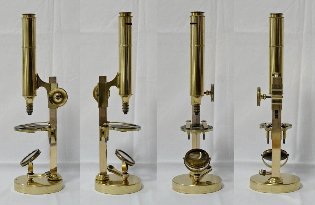 Antique Microscope No.12 Simon Plössl “Achromatic” Microscope