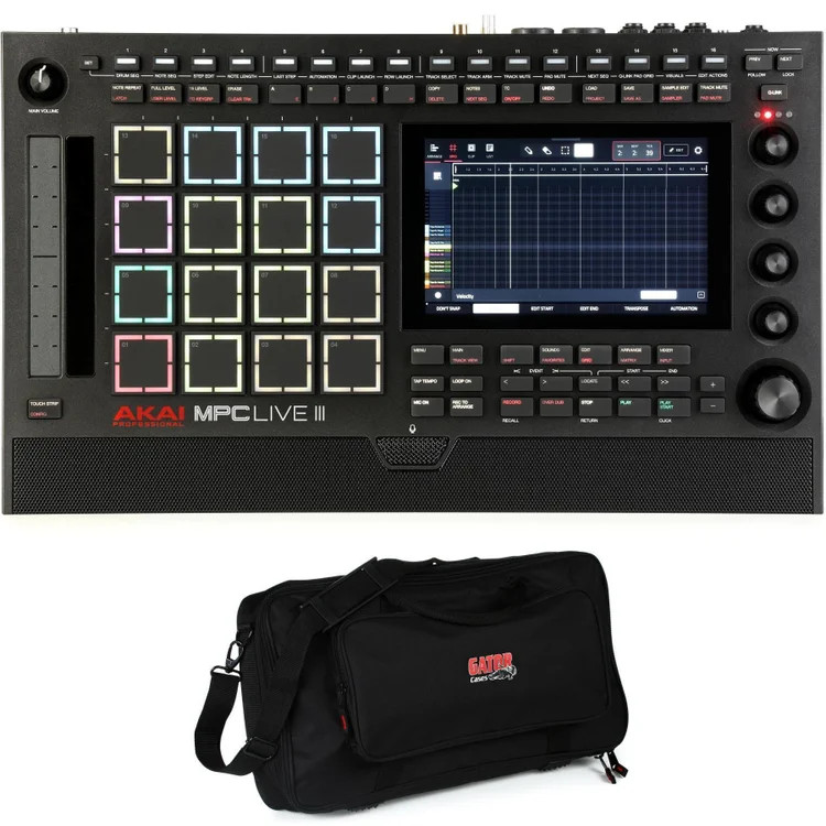 Akai Professional MPC Live III Standalone Music Production Center with Gig Bag