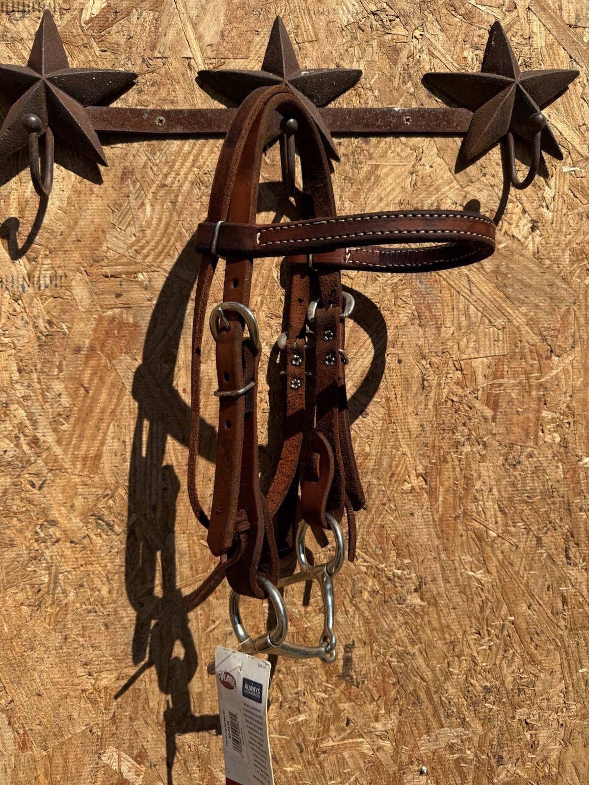 USED QUALITY LEATHER MINI WESTERN HARNESS LEATHER HEADSTALL BIT SMALL PONY
