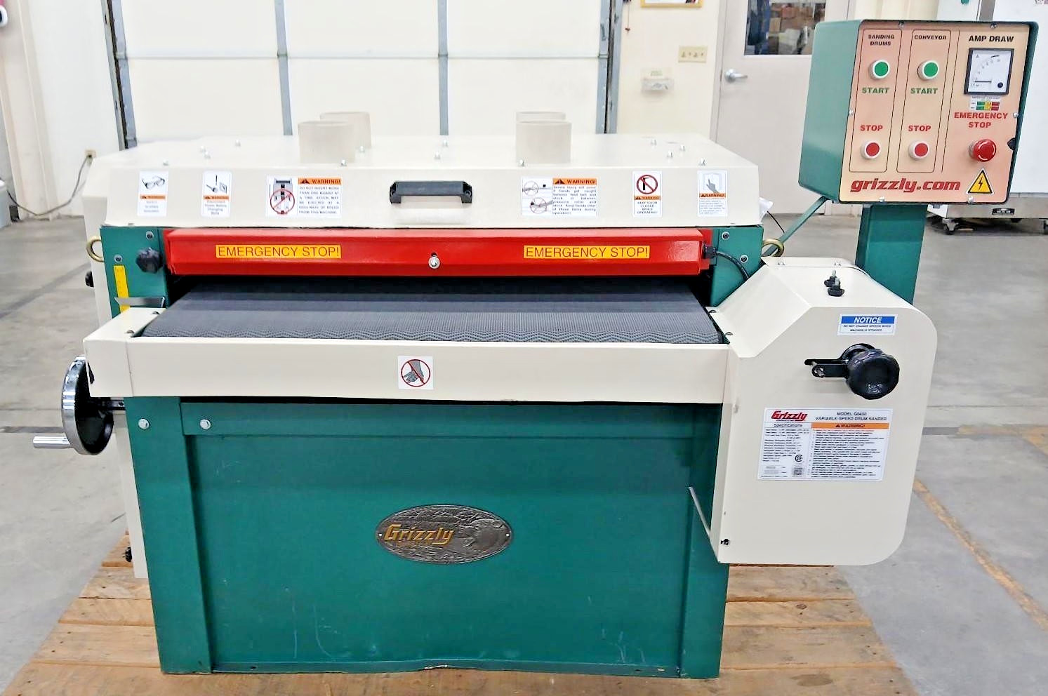 Grizzly 37" 3-Phase Drum Sander