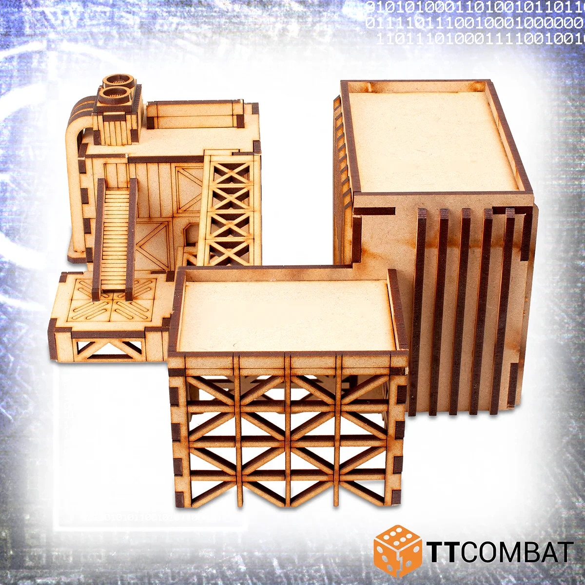 TTCombat TTSCW-SFX-064 Compound Alenko (Sci-Fi X) 10mm Terrain Kit Facility