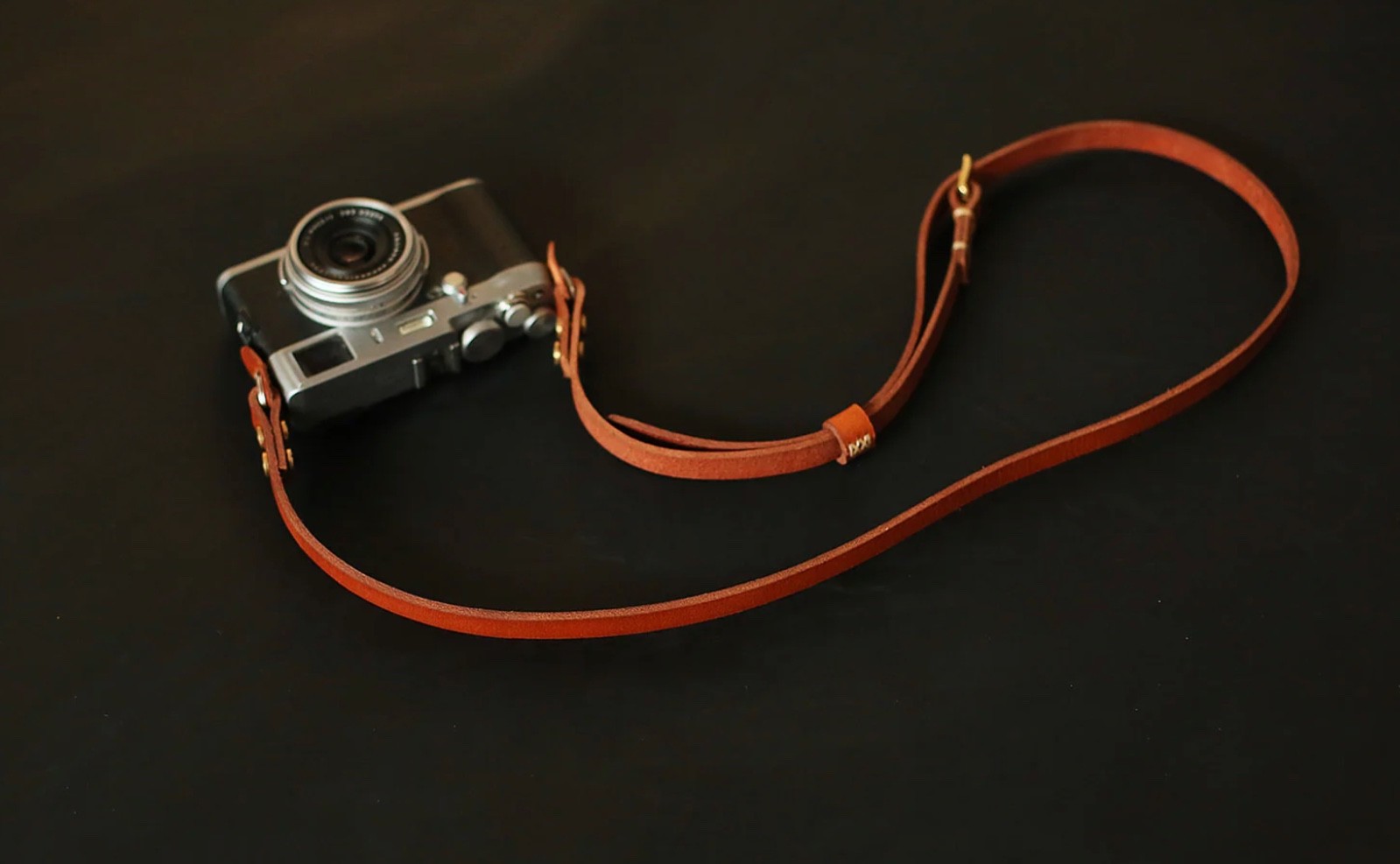 Handmade Brown Leather Camera Strap – Full-Grain Adjustable Vintage Neck Strap