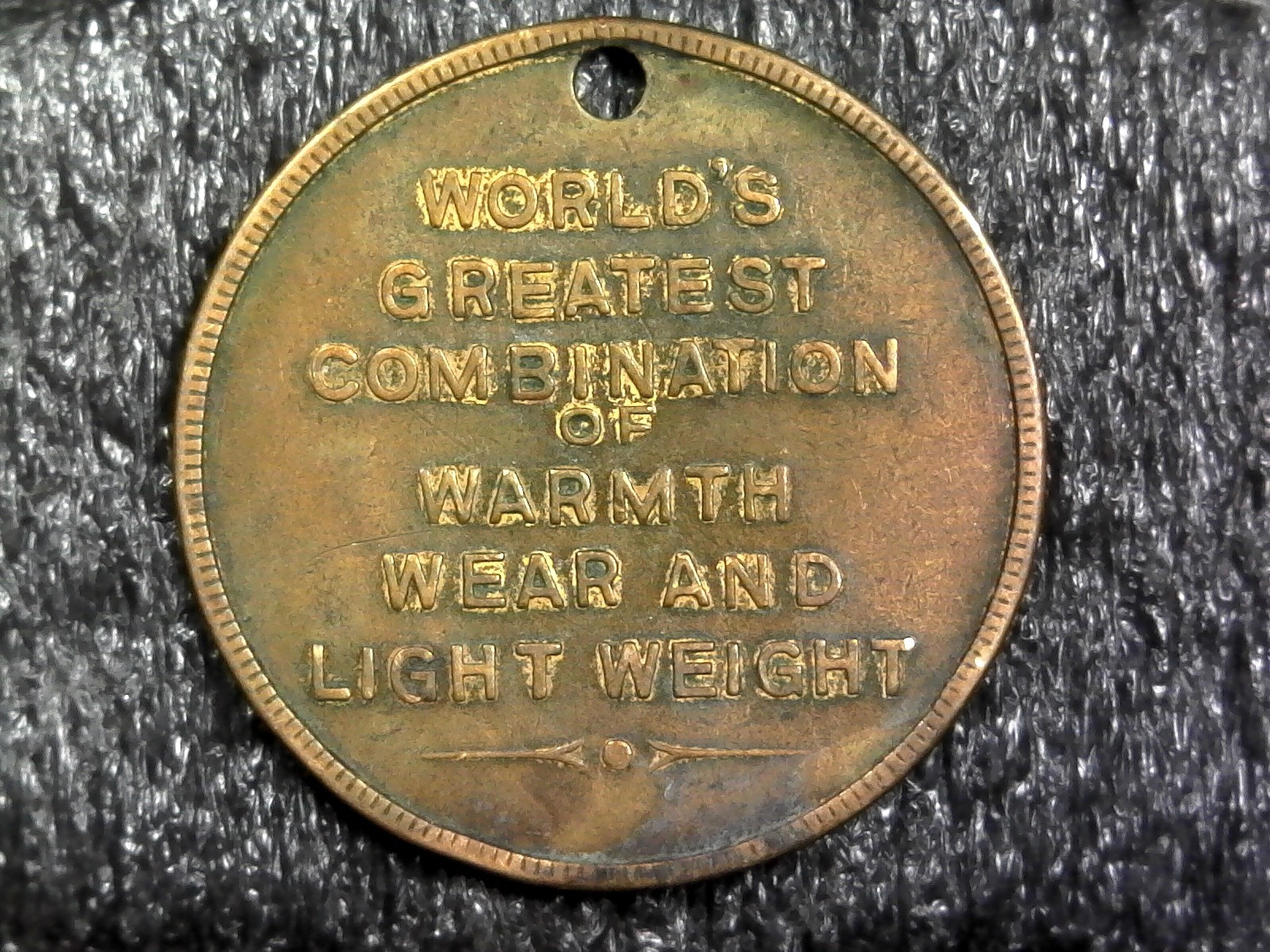 There is Only One Alpaca Coat - Advertisement Medal Pendant Token 32mm (c168)