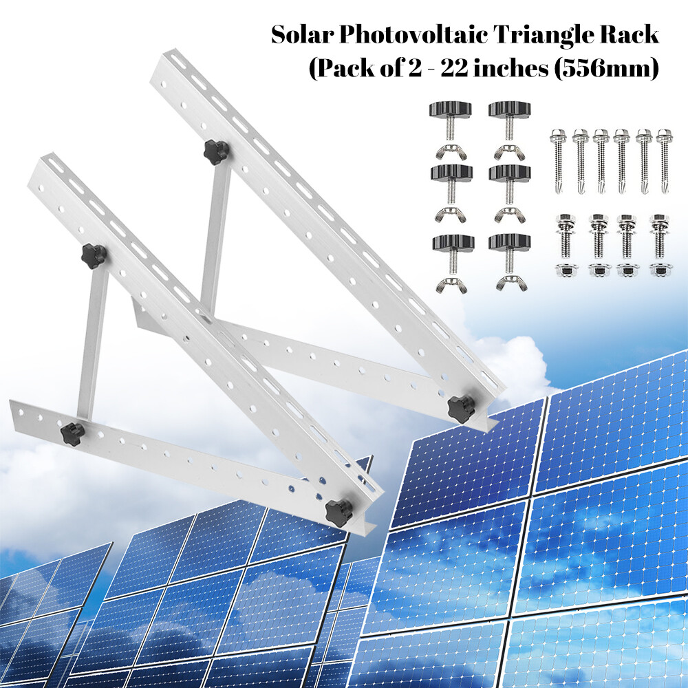 Solar Panel Mounting Brackets Adjustable Angle Solar Panel Tilt Mount Bracket US