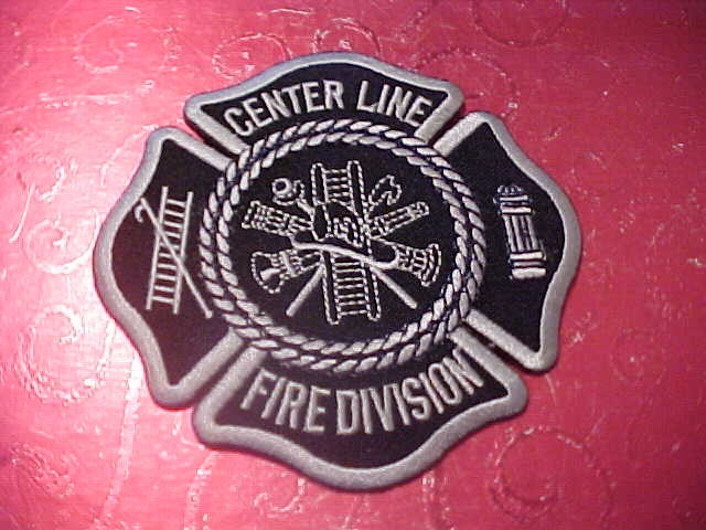 CENTER LINE MICHIGAN FIRE DEPARTMENT PATCH SHOULDER SIZE UNUSED