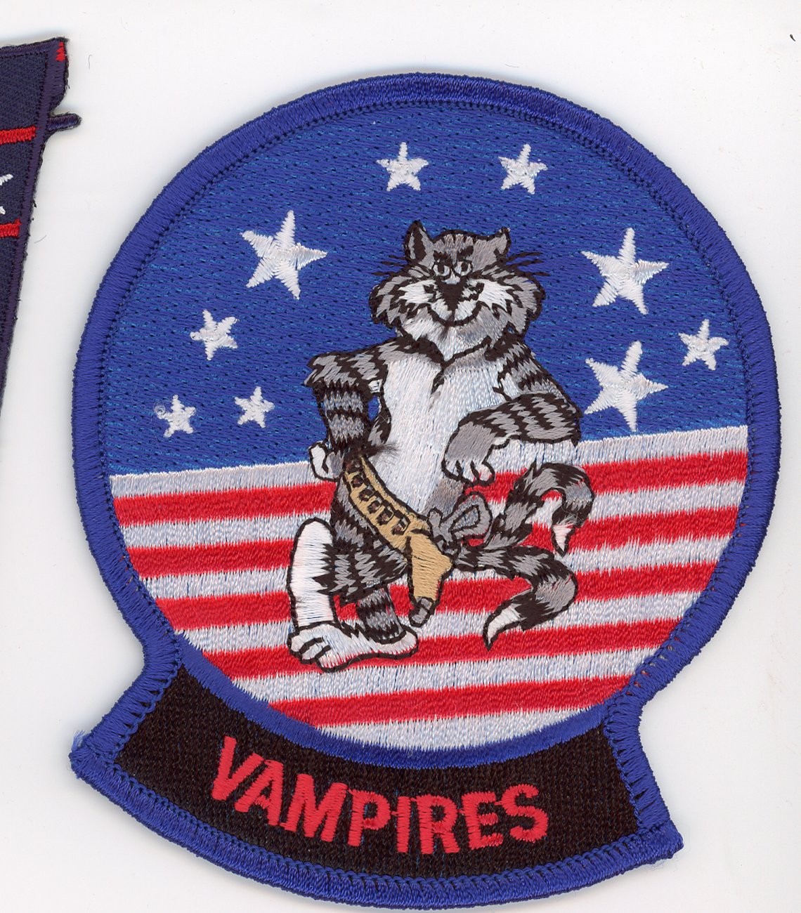 PATCH USN F-14 TOMCAT VX-9 VAMPIRES CAT IRON ON PARCHE