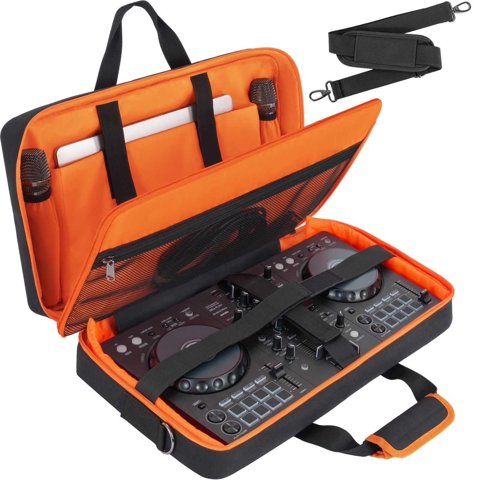 Padded DJ Controller Case Compatible with DDJ FLX4/DJ 400/DDJ REV1, DJ Carryi...