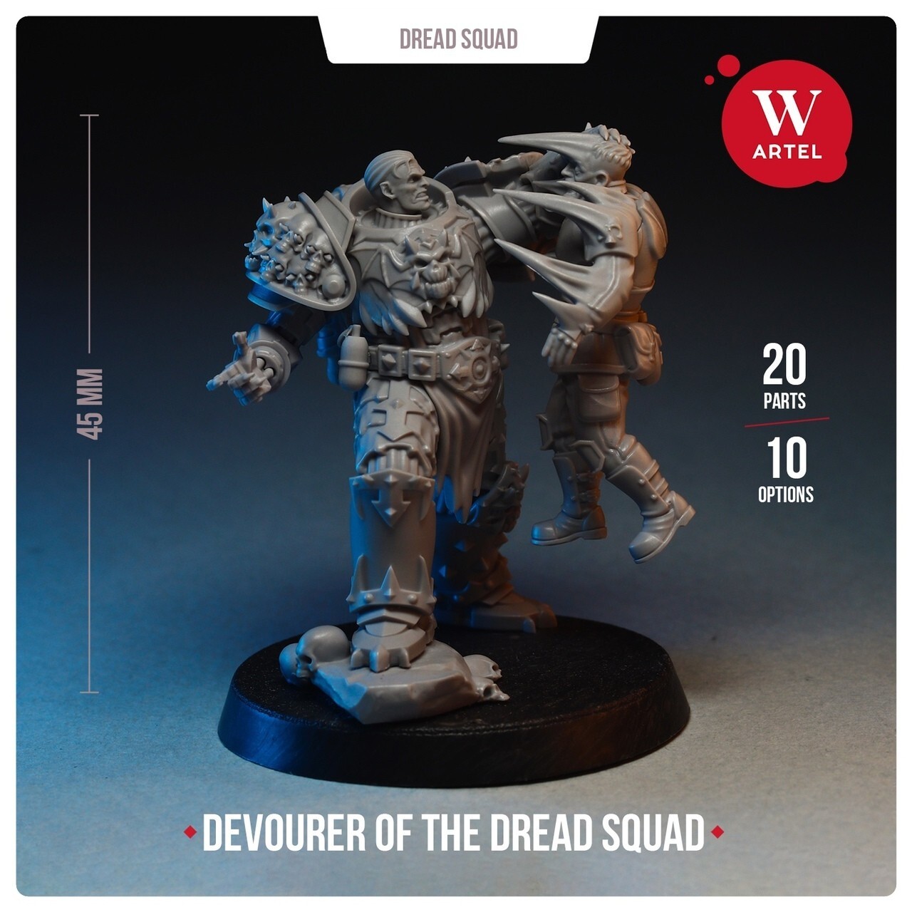 Devourer of Dread Squad Artel W Fits With Night Lords Claw Chaos Marines