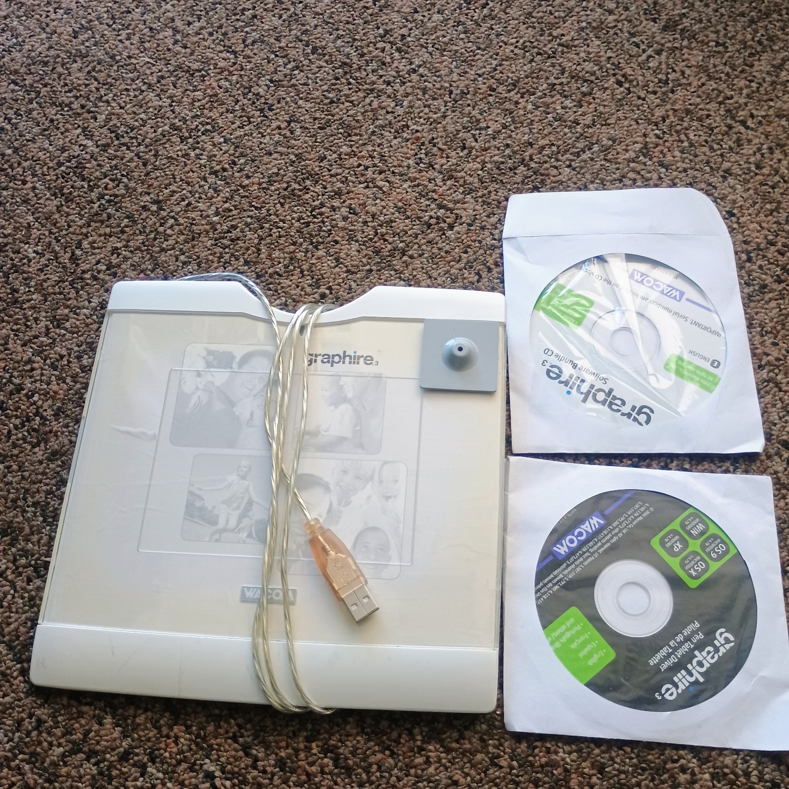 Wacom Graphire 3 Tablet With Install Discs