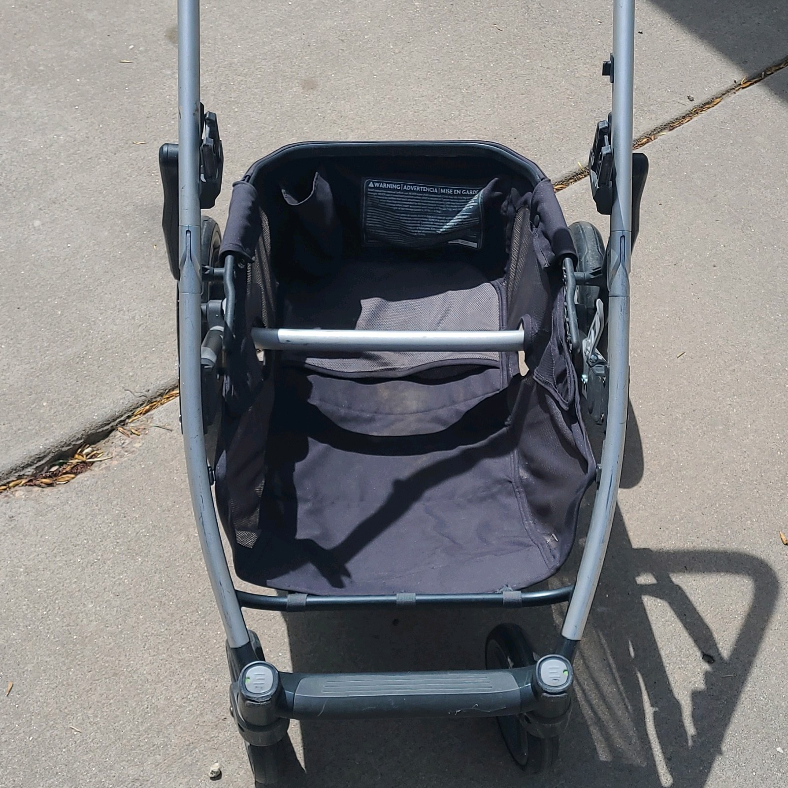 UPPAbaby CRUZ Stroller Frame Folding Basket Black Silver Single