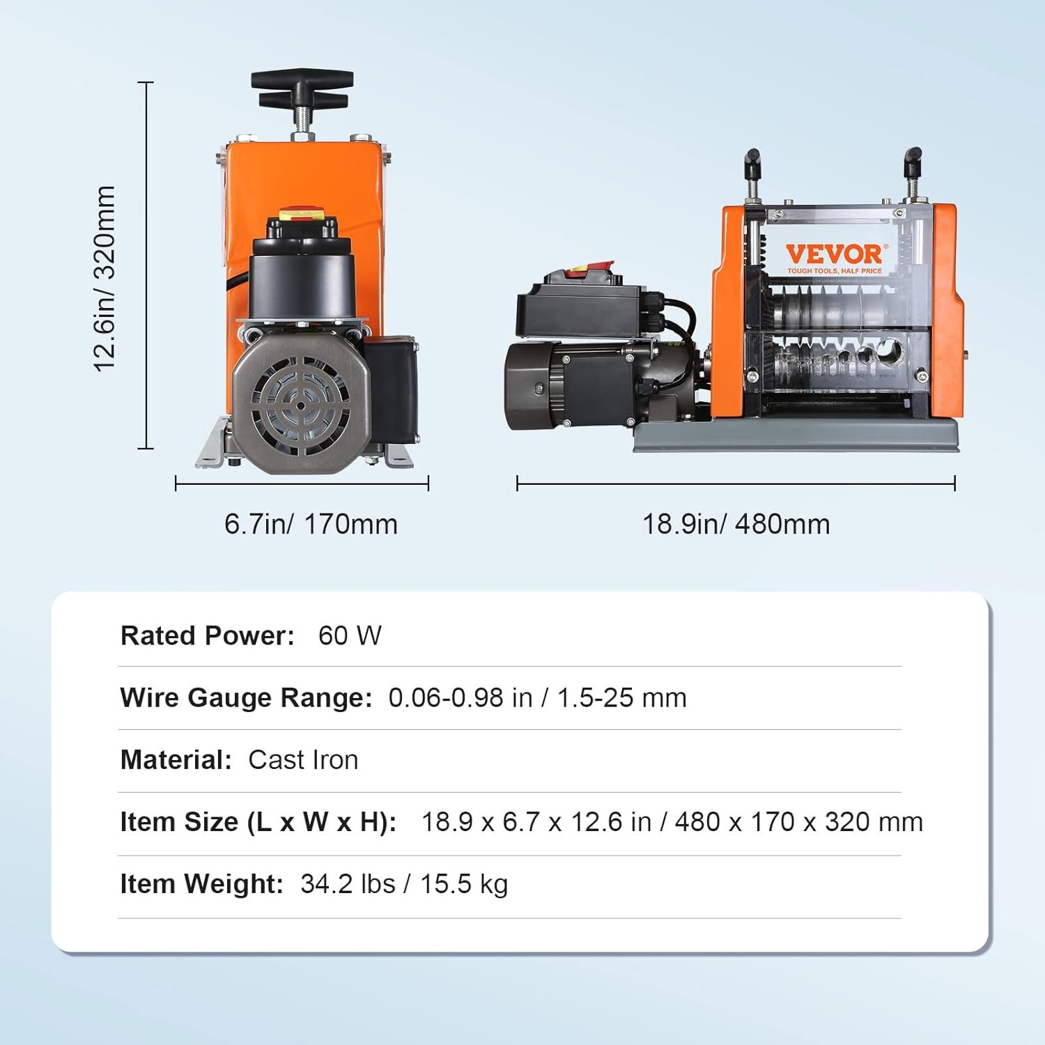 Electric Wire Stripping Machine, 0.06''-0.98'' Automatic Wire Stripper Machine