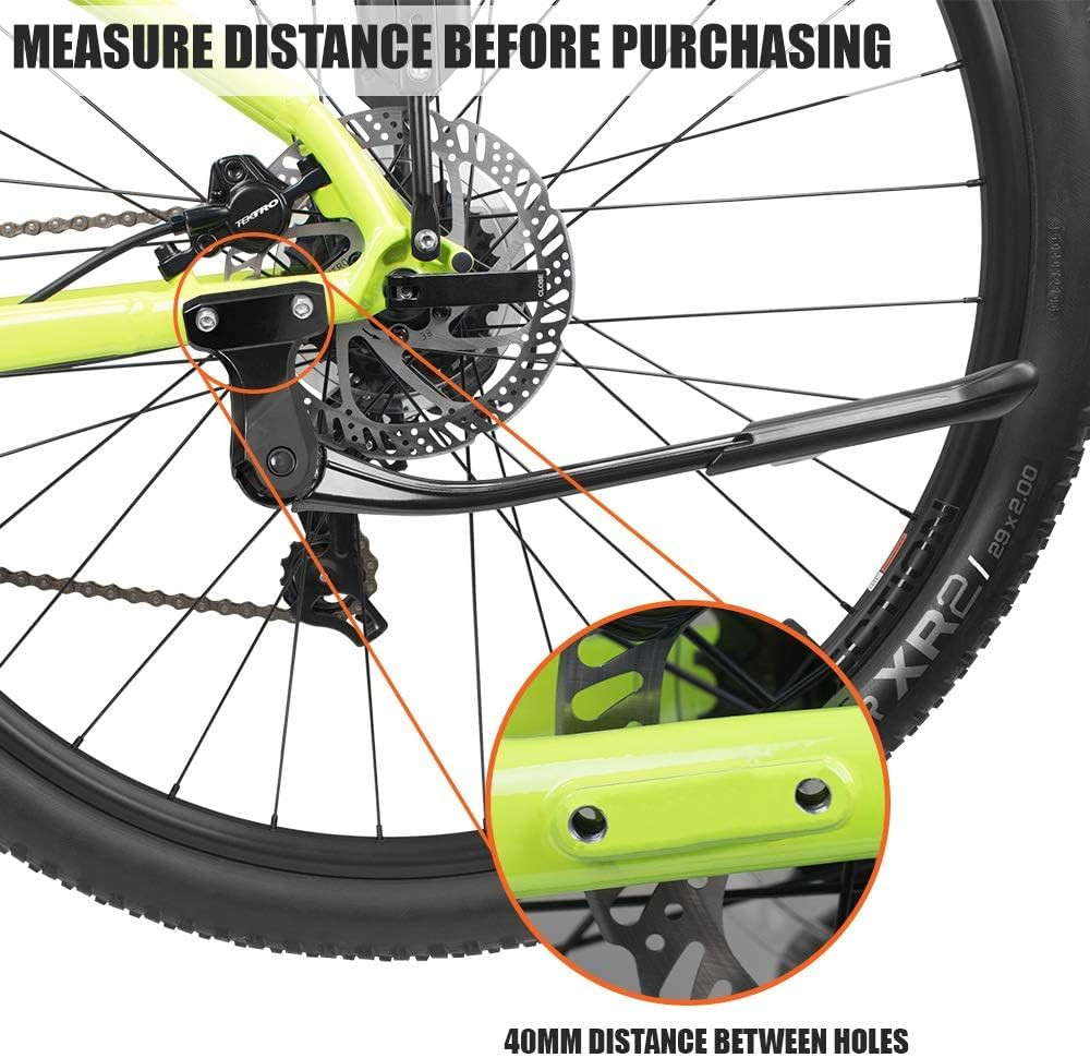Bike Kickstand - Mountain Bike Kick Stand for 24-29" Bicycles - Adjustable Lengt