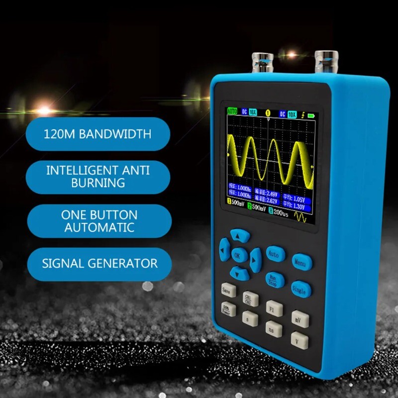 Dual Channel Handheld Mini Portable Digital Oscilloscope Automotive Maintenance
