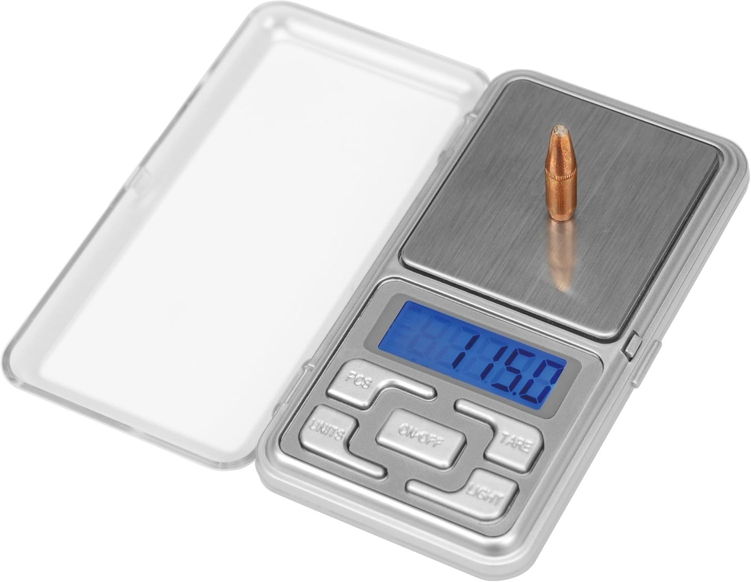 Versatile Lightweight Reloading Scale with Auto Calibration - 750 Grain Capacity
