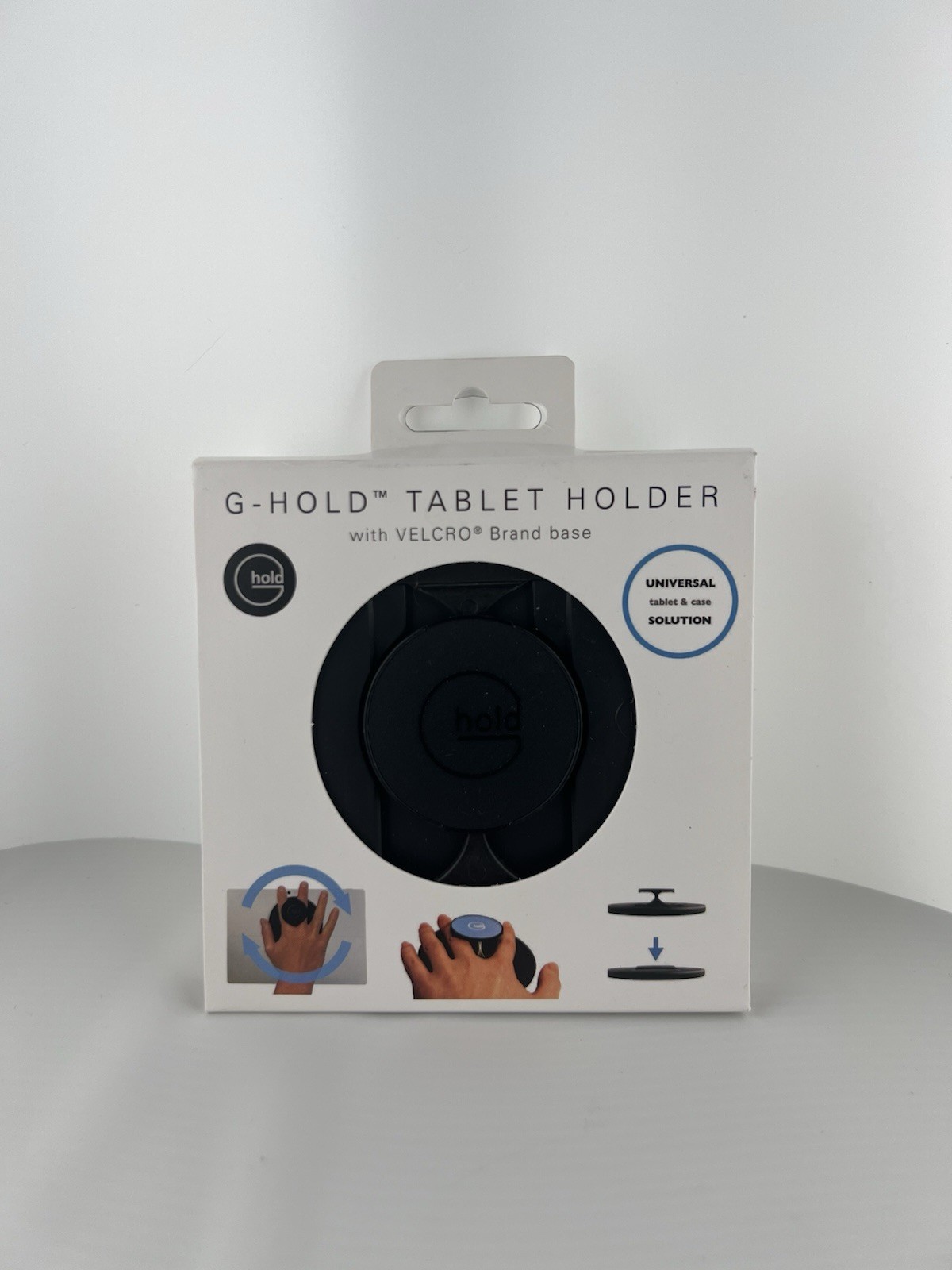 G-Hold Tablet Reader iPad Holder Universal Grip Base Rotates 360° Black