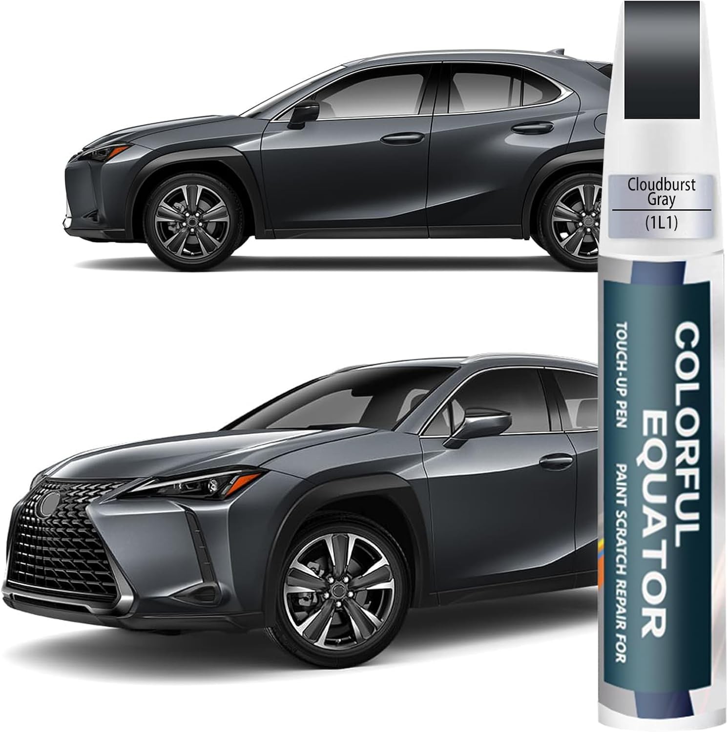 Touch Up Paint Kit for Lexus Cloudburst Gray 1L1 DIY Car Scratch Remover Kit