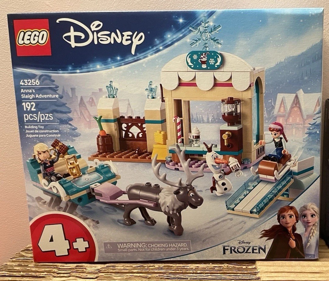 LEGO Disney FROZEN Anna Sleigh Adventure 43256 Snowman Olaf, Reindeer NEW SEALED