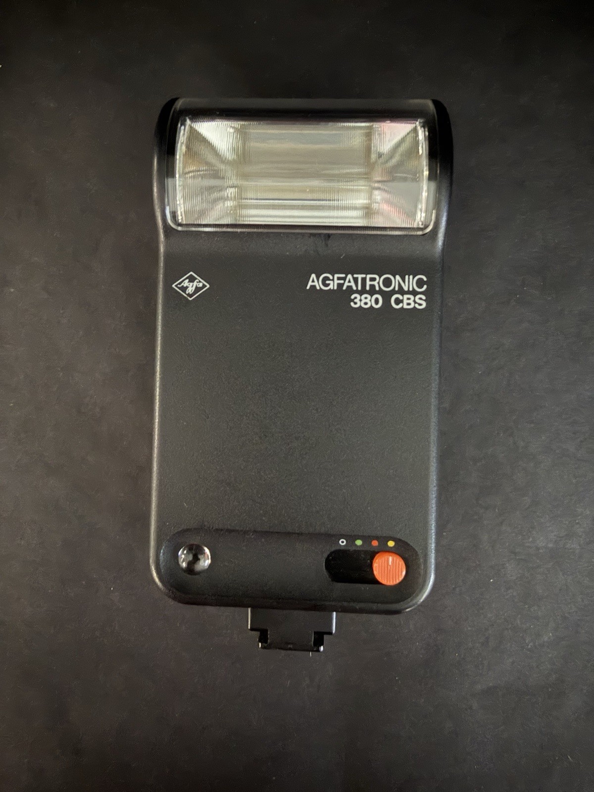Agfa Agfatronic 380 CBS Flash Tested Working + Minolta Case Hot Shoe Vintage