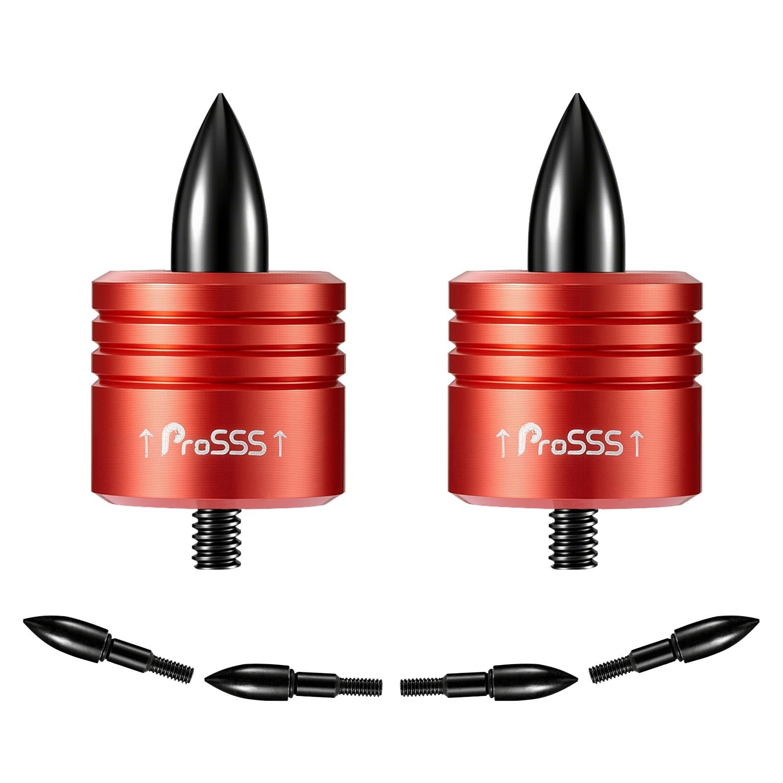 Crossbow Bolt Decocking Head Set – 2 Pack Decocking Tips with 4 Steel Replace...