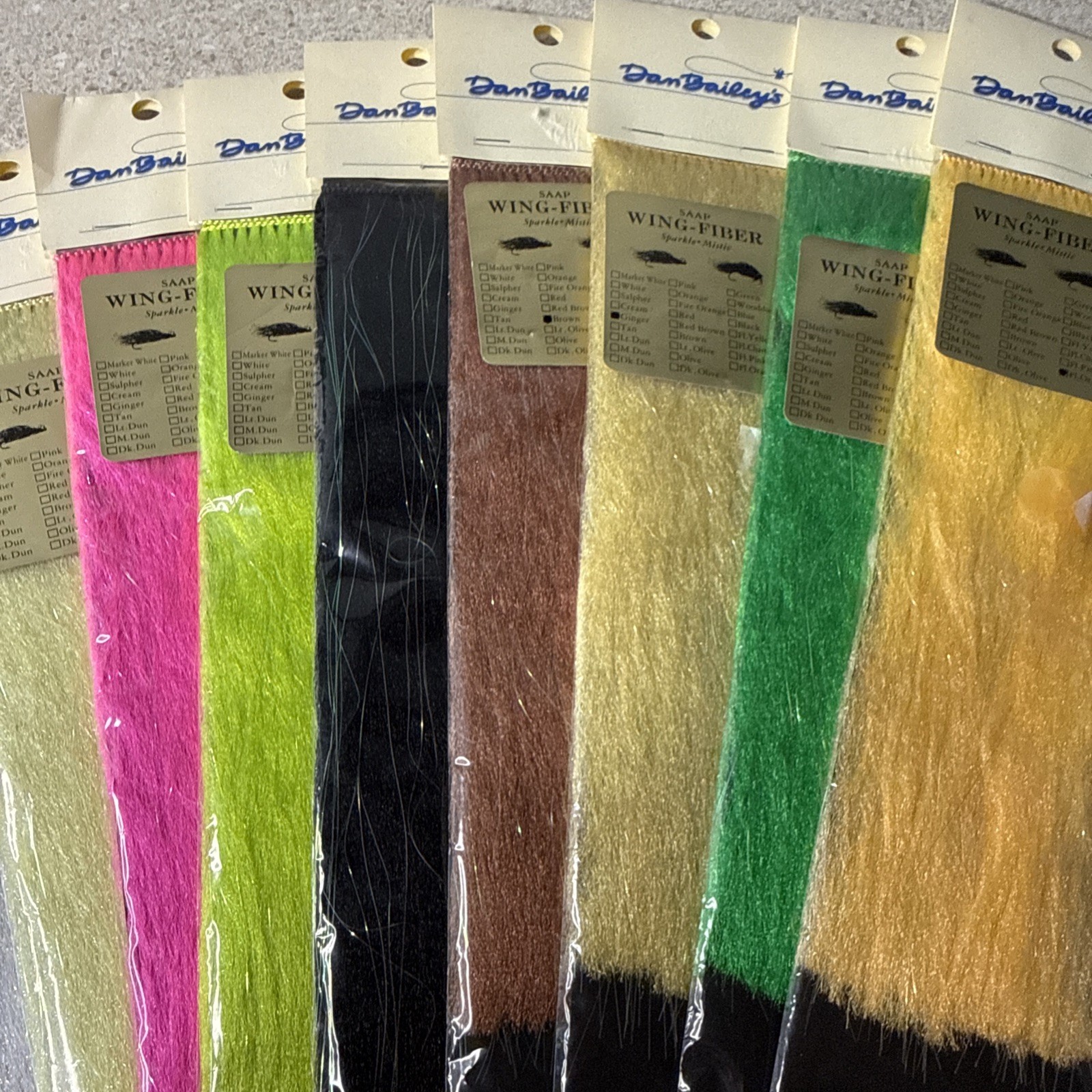 Dan Bailey's Wing-Fiber for Fly Tying - 13 Packs
