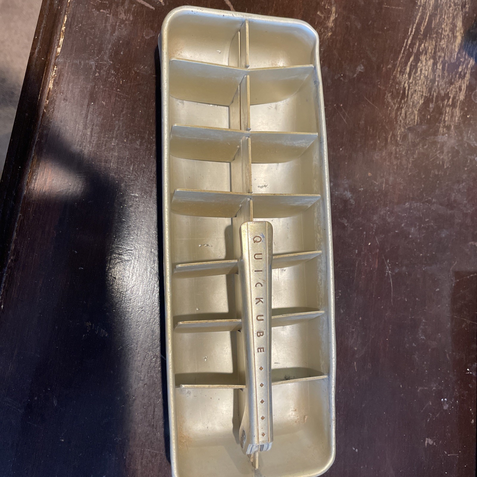Vtg Frigidaire Quickube Silver Aluminum Ice Tray