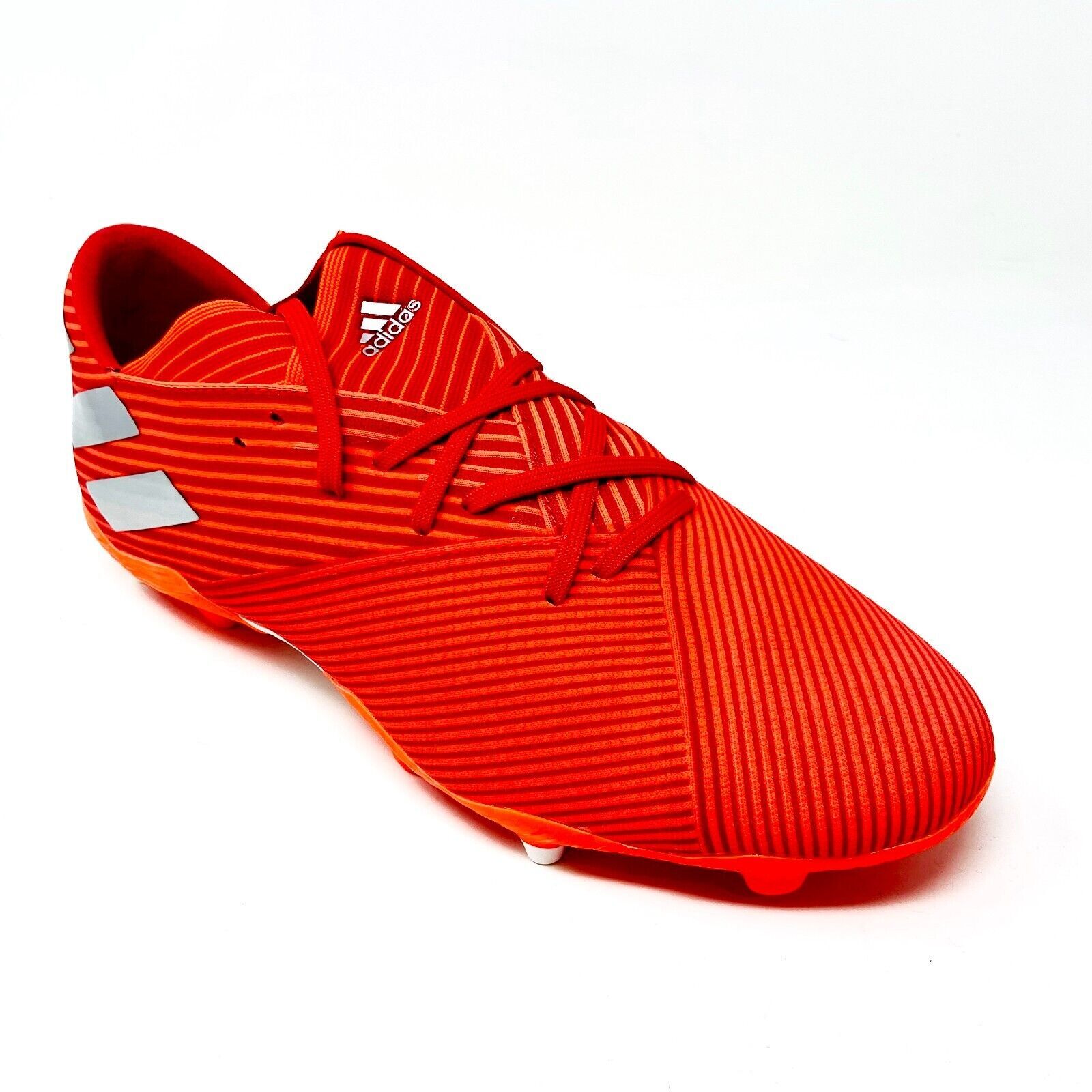 adidas Men's Nemeziz 19.2 FG Soccer Cleats Red/Silver BX 13